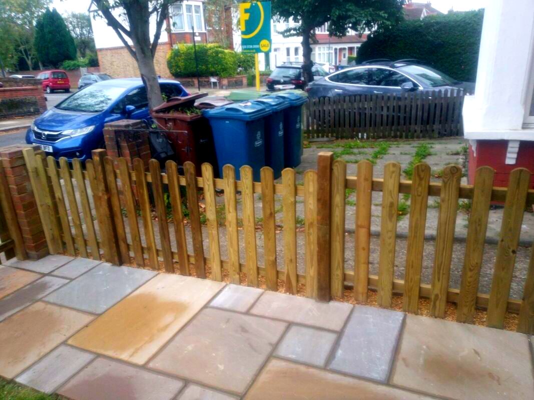 Picket fence installation